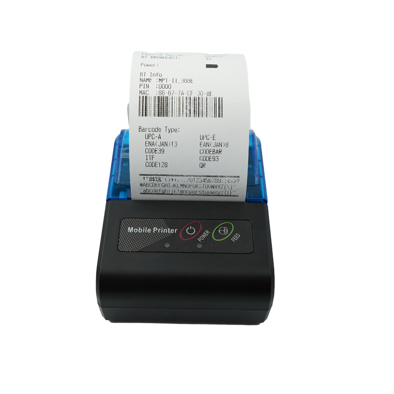 Bluetooth bærbar termisk printer